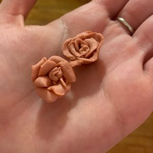 Rose Clay Earrings